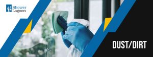 Cleaning your glass railings of dust and dirt